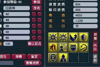 梦幻西游召唤兽内丹