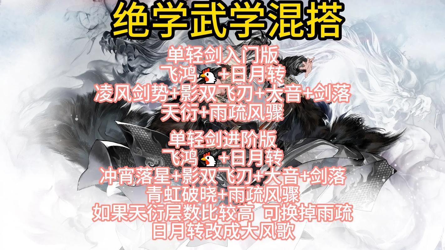 射雕手游轻剑怎么搭配副武器