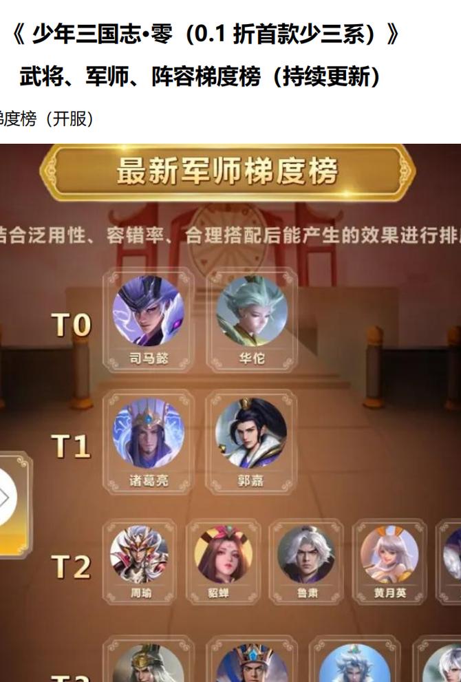 少三国志零平民最强阵容