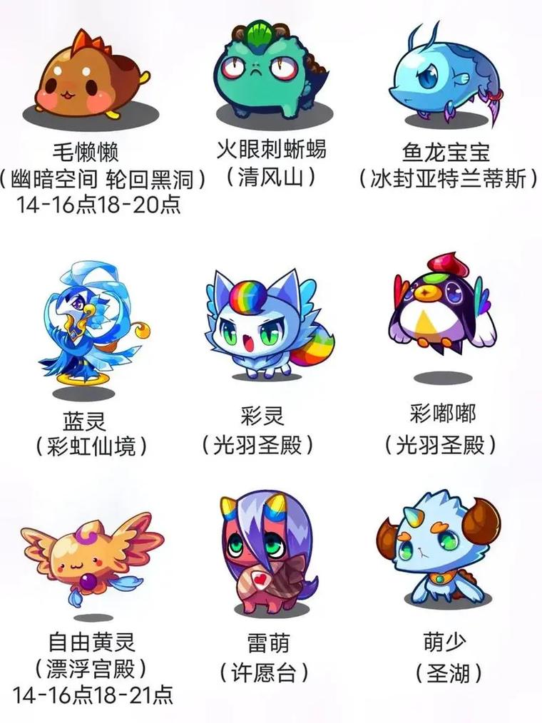 洛克王国稀有宠物