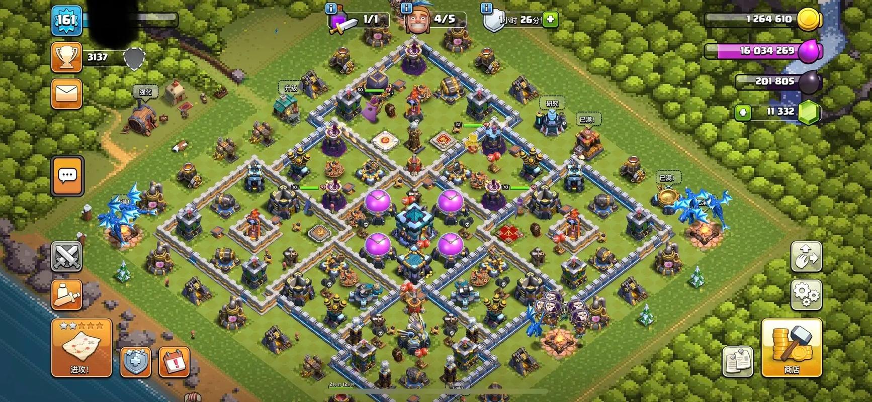 部落冲突1本最强布阵