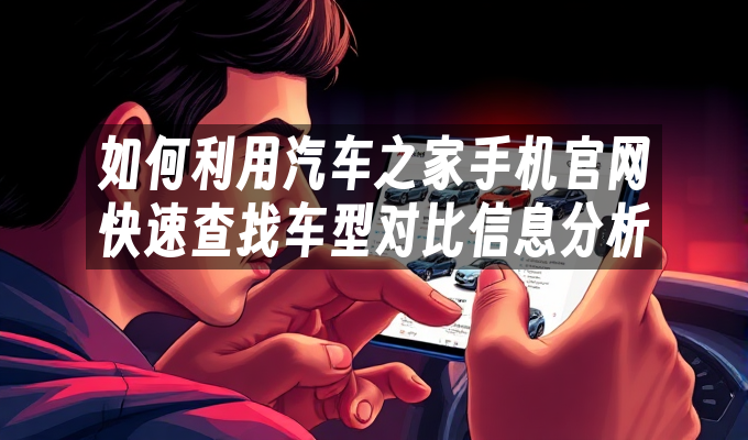 汽车之家怎么看车型对比