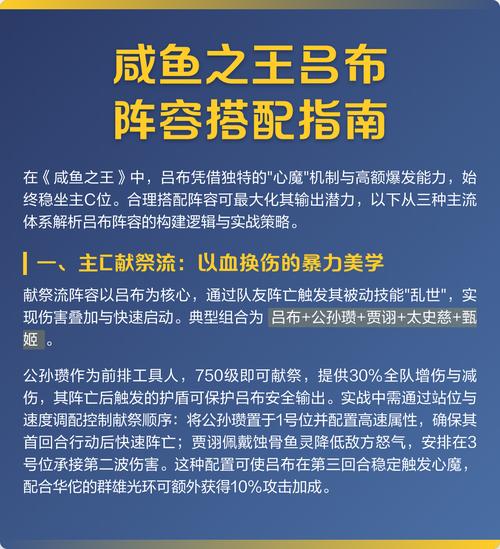 咸鱼之王吕布怎么玩