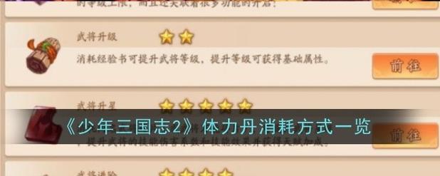 少年三国志体力丹