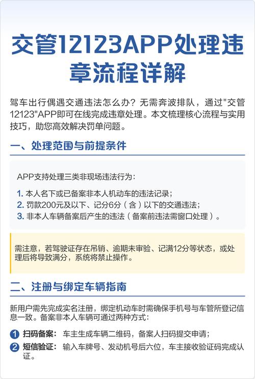 交管12123怎么处理交通违法