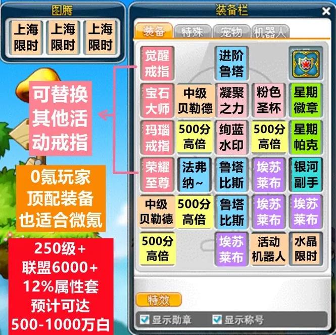 冒险岛必成装备怎么利用