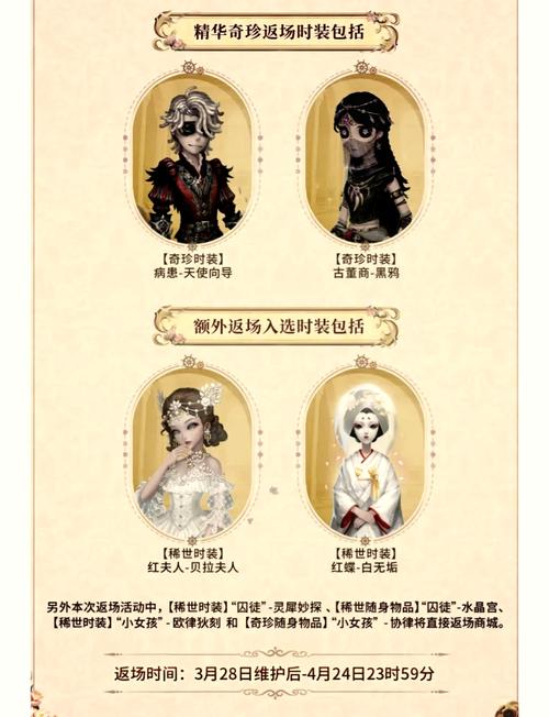 第五人格稀世时装