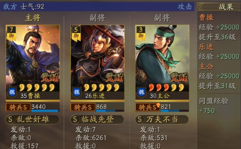 三国志战略版最强魏骑阵容